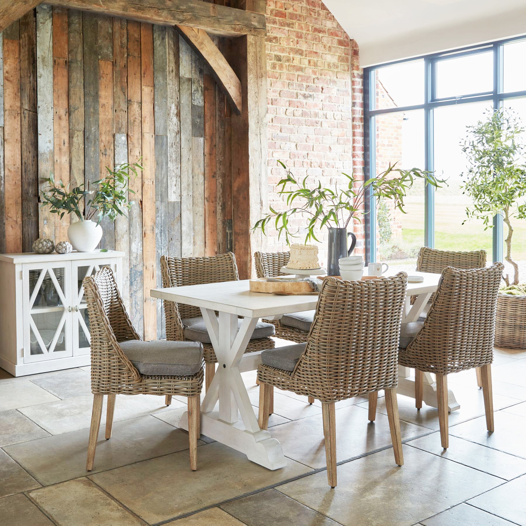 Australian Hamptons Rattan Dining Chair Short style – Island