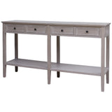 Coastal Four Drawer Console Table
