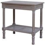 Coastal Rattan Side Table