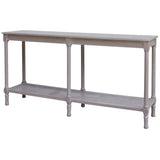 Coastal Large Rattan Console Table