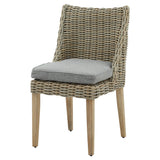 Australian Hamptons Rattan Dining Chair - Short style