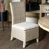 Australian Hamptons Rattan Dining Chair - Tall Style