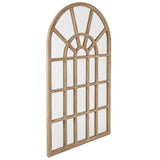 Bundanoon Bleached Arched Window Mirror