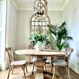 Bundanoon Bleached Arched Window Mirror
