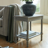 Coastal Rattan Side Table