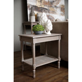 Coastal Rattan Side Table