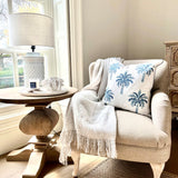 Palmy Blue Isle Cushion - NEW!