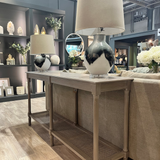 Coastal Large Rattan Console Table