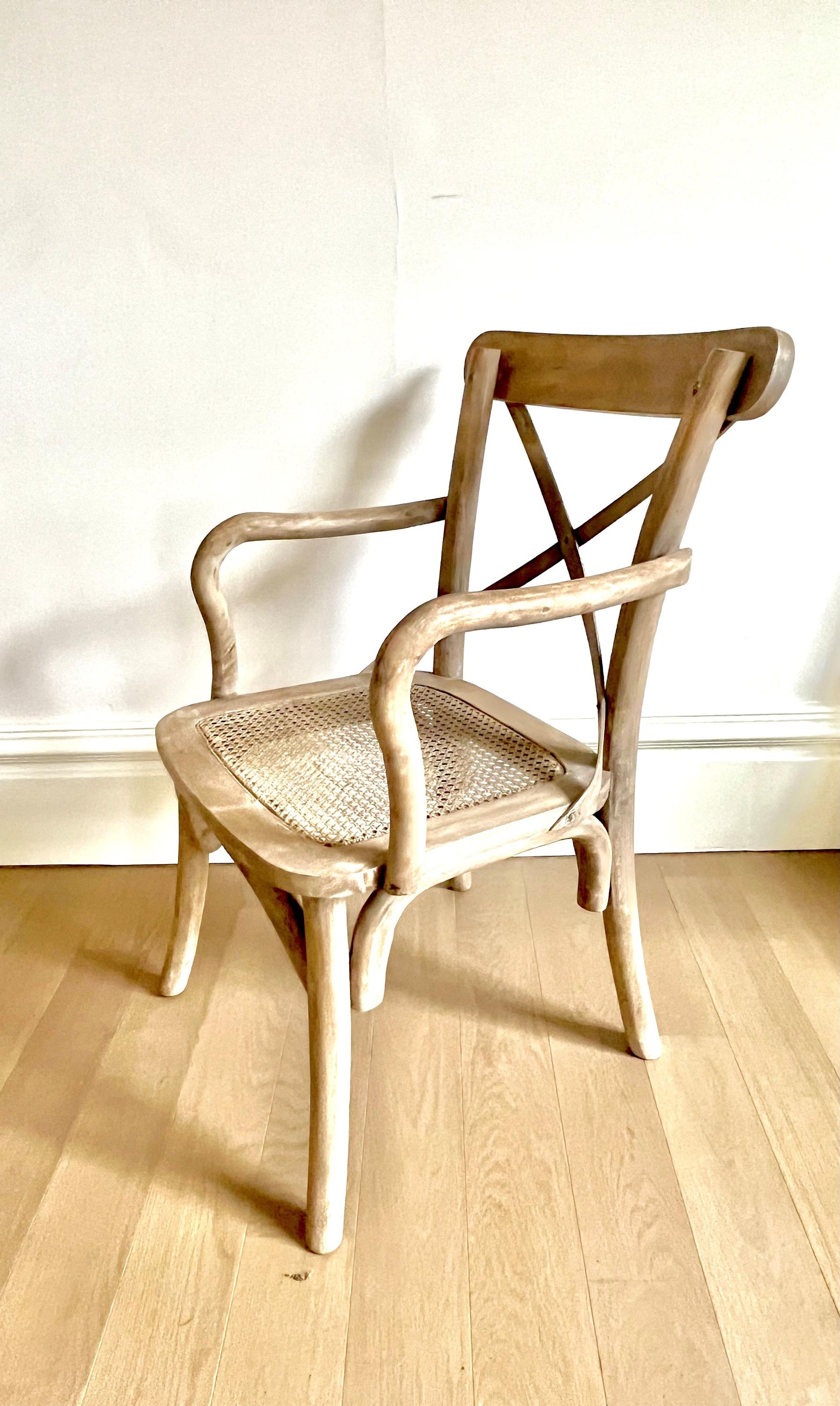 Rattan carver clearance chair